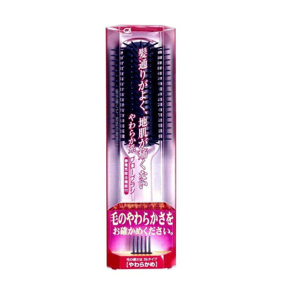 乐天商城 - 【マラソン中 P5倍】 Fairfee ブローブラシ やわらかめ FF-1000CP ヘアブラシ おすすめ ブラシ やさしい マッサージ やわらかい ブロー ヘアブロー まとまる 髪 ヘア 使いやすい 日本製 池本刷子工業 池本ブラシ