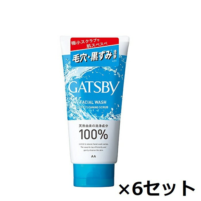 【ブラックフライデー P5倍】 【6セット】 ギャツビーフェイシャルウォッシュ ディープクリーニングス..