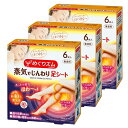 【スーパーSALE P5倍】 【3セット】 めぐりズム 蒸気でじんわり 足シート 無香料 6枚入 オススメ フットケア 花王 むくみ 対策 癒し リラックス 在宅ワーク 移動後