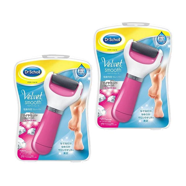 【ブラックフライデー P5倍】 【2セット】 ドクターショール ベルベットスムーズ 電動角質リムーバー ダイヤモンドエキストラ (粗め)おすすめ フットケア か...
