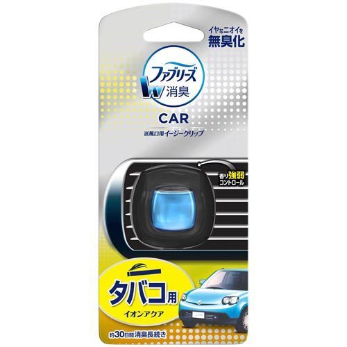 P&G ファブリーズ クルマ用 イージークリップ タバコ用 2mL 消臭剤 芳香剤 車 タバコ臭 イオンアクアの香り