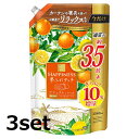 【3セット】レノアハピネス 夢ふわタッチ シトラス ヴァーベナ つめかえ用 超特大サイズ 1400mL 柔軟剤 P G 洗濯 衣料用 ふわふわ 大人気 香り シトラス におい フレッシュ