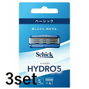 【3セット】 シック ハイドロ5 ベーシック 替刃 4個入 5枚刃 替刃 交換 替え刃 カミソリ 剃刀 ひげそり 産毛 髭剃り ひげそり T字カミソリ 男性 schick