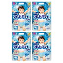 【マラソン中 P5倍】 【4セット】 ムーニー 水あそびパンツ ブルー M 3枚 水遊びパンツ Mサイズ おむつ 水着 ベビー オムツ パンツ プール スイミン...