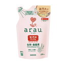 アラウ. 台所用せっけん 詰替用 380mL 食器用洗剤 arau. 油汚れ 泡切れ 天然ハーブ ラベンダー油 スペアミント油 皮膚アレルギーテスト 野菜 果物 食器 調理用具 石けん 肌にやさしい 肌荒れ お弁当箱 ぬめり すっきり SARAYA