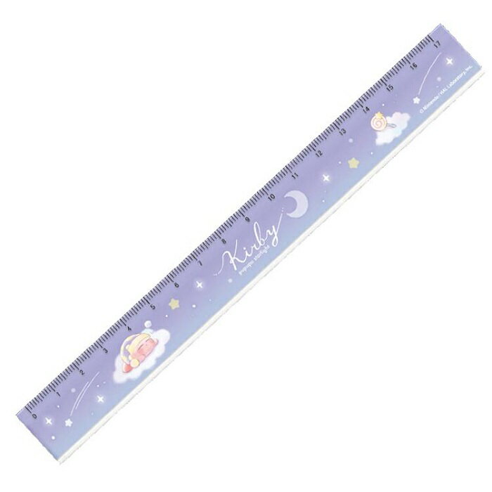 【マラソン中 P5倍】 星のカービィ スリム17センチ 定規 PUPUPU STARLIGHT ものさし カービィ 子供 文房具 新学期 キャラクター文具 プレゼント カミオジャパン
