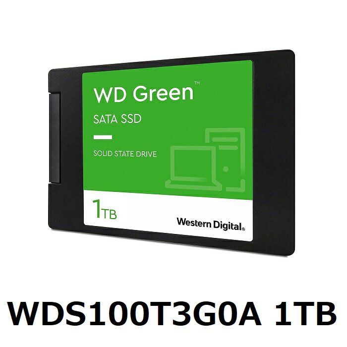 【マラソン中 P5倍】 SSD 1TB Western Digital WD GREEN WDS100T3G0A ウエスタンデジタル PC パソコン 業務効率化 並行輸入品