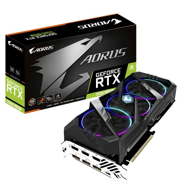 【送料無料】GIGABYTE NVIDIA RTX 2060 Super GV-N206S AORUS-8GC グラフィックボード WINDFORCE