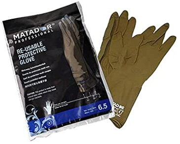 【送料無料】 マタドール ゴム手袋 8 耐久性 パーマ用品 シャンプー用品 天然ゴム 8インチ 定番