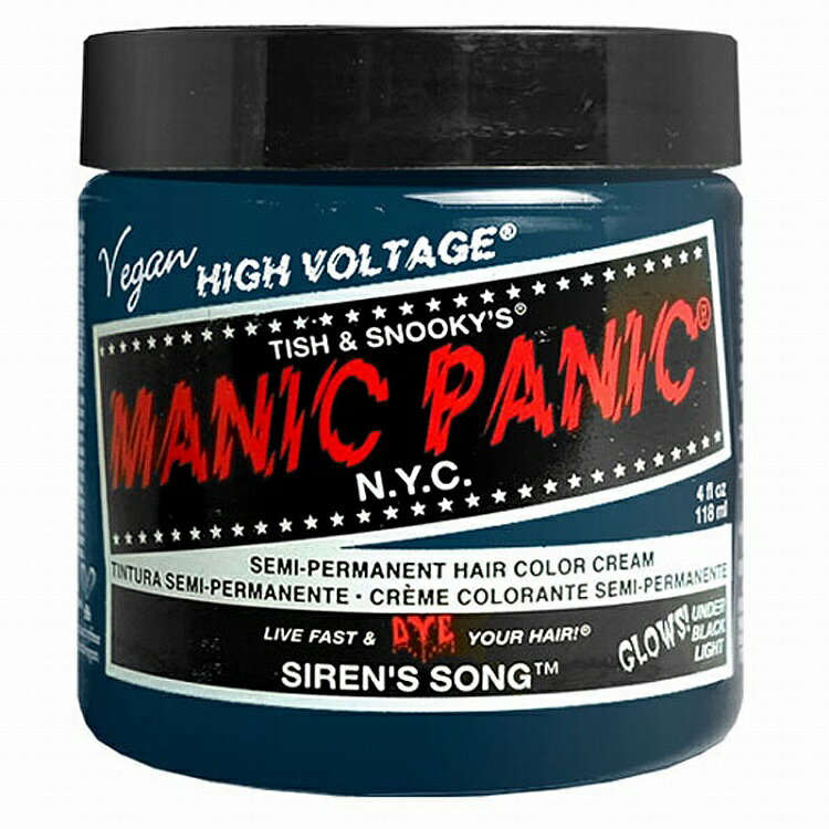 乐天商城 - 【マラソン中 P5倍】 MANIC PANIC マニックパニック ヘアカラー セイレーンズソング Siren's Song 118ml ヘアカラークリーム サロン専売品 MC11049