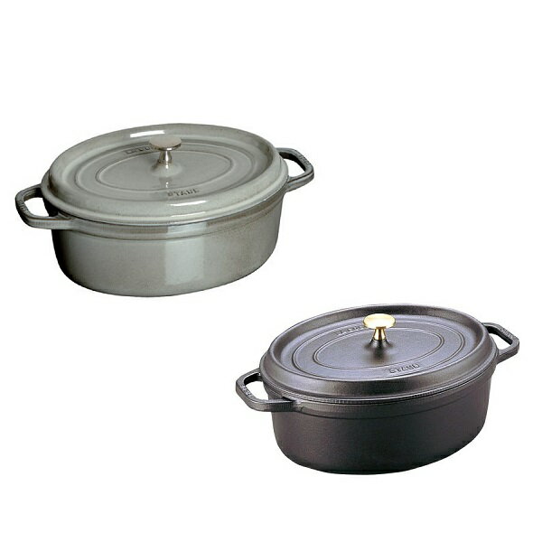 【ワンダフルデー 全品 P5】 ストウブ staub ピコ・ココット オーバル 23cm グレー ブラック 鋳物ホーロー鍋 調理器具 おすすめ 調理グッズ キッチングッズ 料理 お洒落 スタイリッシュ 話題 おしゃれ ガス直火 IH オーブン 食洗機 プレゼント 鍋