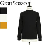 Gran Sasso グランサッソ ニット モックネック ハイゲージ ウール プルオーバー 長袖 24171 25024 099 ブラック 001 ホワイト 323 マスタード