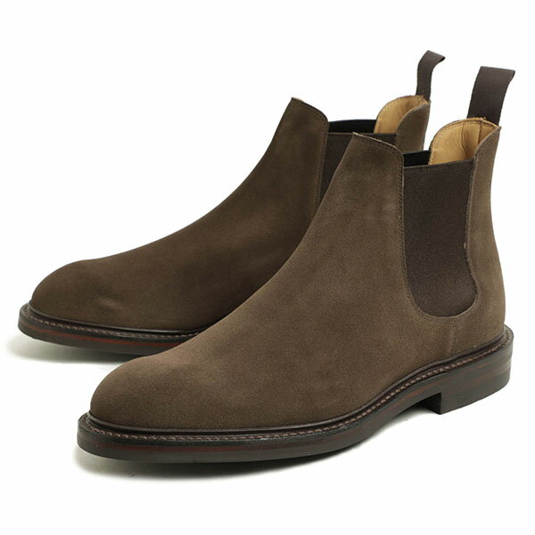 CROCKETT＆JONES クロケット＆ジョーンズ チェルシー11 CHELSEA11 サイドゴア ブーツ ショート丈 ダイナイトソール スエード 335E SLATE グレージュ