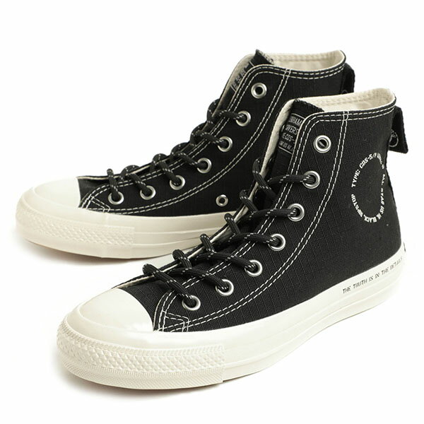 DENHAM × CONVERSE デンハム×コンバース ALL STAR オールスター レディース スニーカー ハイカット レースアップ 01240285001 ALL STAR US HI/DH 1SD957 BLACK ブラック