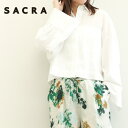SACRA サクラ レディース シャツ ブラウス レギュラーカラー コットン ギャバジン SHRINK GABARDINE CROPPED SHIRT 125117071 WHITE ホワイト