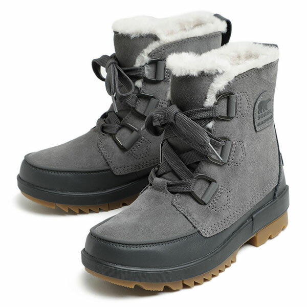 ソレル SOREL レディース TIVOLI 4 ティボリ スノーブーツ スエード 防水 NL3425 052/QUARRY/グレー 260/NOVASAND/ベージュのサムネイル