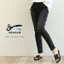 DENHAM デンハム レディース デニム パンツ テーパード ジーンズ 国産 日本製 ストレッチ ウォッシュ加工 POINT MIJBK10YEAR CARROT FIT 02-22-99-11-001 928 ブラック