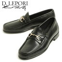 D.LEPORI per Pernoi ダニエル レポリ ビットローファー レザー スリッポン ゴールド U92-DAMINA NERO/ブラック