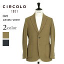 CIRCOLO 1901 チルコロ 1901 ジャケット メンズ 2B シングル ジャージ ストレッチ コットン 無地 裏起毛 EASY CN4006 3204...