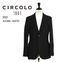 CIRCOLO 1901 チルコロ 1901 ジャケット メンズ 2B シングル ウール カシミヤ カルゼ 無地 裏起毛 EASY CN4173 3204-41...