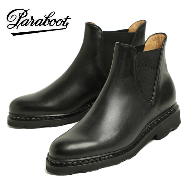 楽天菅原靴店 （Sugawara Ltd）【国内正規品】PARABOOT パラブーツ ブーツ VALDAINE ヴァルデーヌ サイドゴア レディース レザー サイドゴア ラバーソール 186212 NOIR ブラック