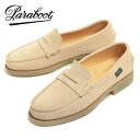 Paraboot パラブーツ レディース コロー ローファー コイン スリッポン スエード ラバーソール CORAUX F 233537 VEL CREME ベ...