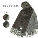 BEGG×CO ベグアンドコー マフラー ストール スカーフ メンズ カシミヤ 定番 ティーズル あざみ チェック グラデーション ARRAN ROWLANDS...