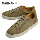 MAGNANNI マグナーニ メンズ 靴 スニーカー ローカット レースアップ レザー ヌバック シボ革 コートシューズ 厚底 25304 ROCCIA ベージ...