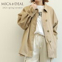 MICA DEAL マイカアンドディール レディース コート ステンカラー ミドル丈 フレア コットン 107064 BEIGE ベージュ FREE フリー