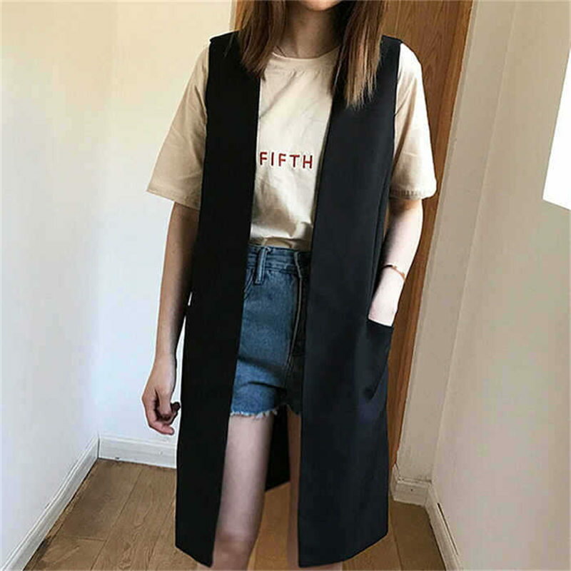 送料無料 ロングベスト 春 レディース ベスト ノースリーブ ロングジレ トレンチコート 無地 ジレンチ ロングベスト ジレ 秋 夏 大きいサイズ 新作