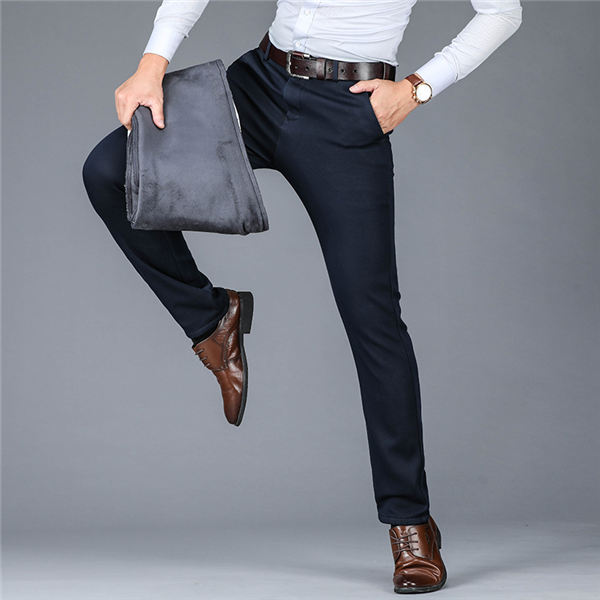 暖パンツ メンズ スラックス 黒パン 暖パン ストレッチパンツ 厚手 暖かい 裏起毛 スリム ビジネスパンツ 冬ズボン ビジネス対応 秋冬 送料無料