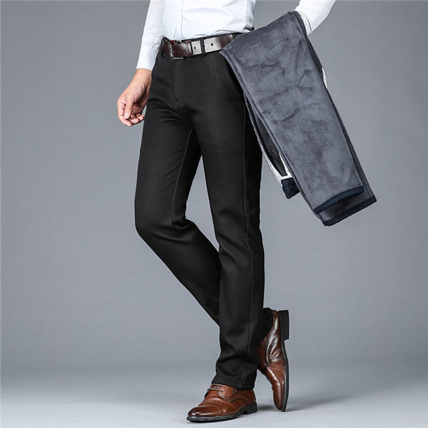 暖パンツ メンズ スラックス 黒パン 暖パン ストレッチパンツ 厚手 暖かい 裏起毛 スリム ビジネスパンツ 冬ズボン ビジネス対応 秋冬 送料無料