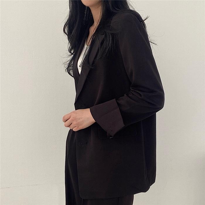 パンツスーツ レディース セットアップ フォーマル スーツ ゆったり 韓国 卒園式 入学式面接 ジャケット 上下セット 2点セット