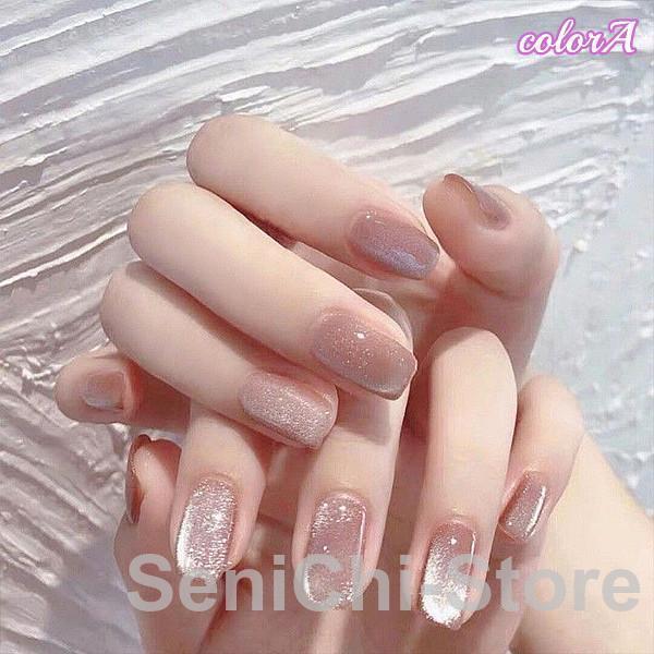 ネイルチップ ショート シール ハート パール キラキラ かわいい 24枚入り グミシール付き花柄 つけ爪 ショートオーバル 着脱簡単 ファッション