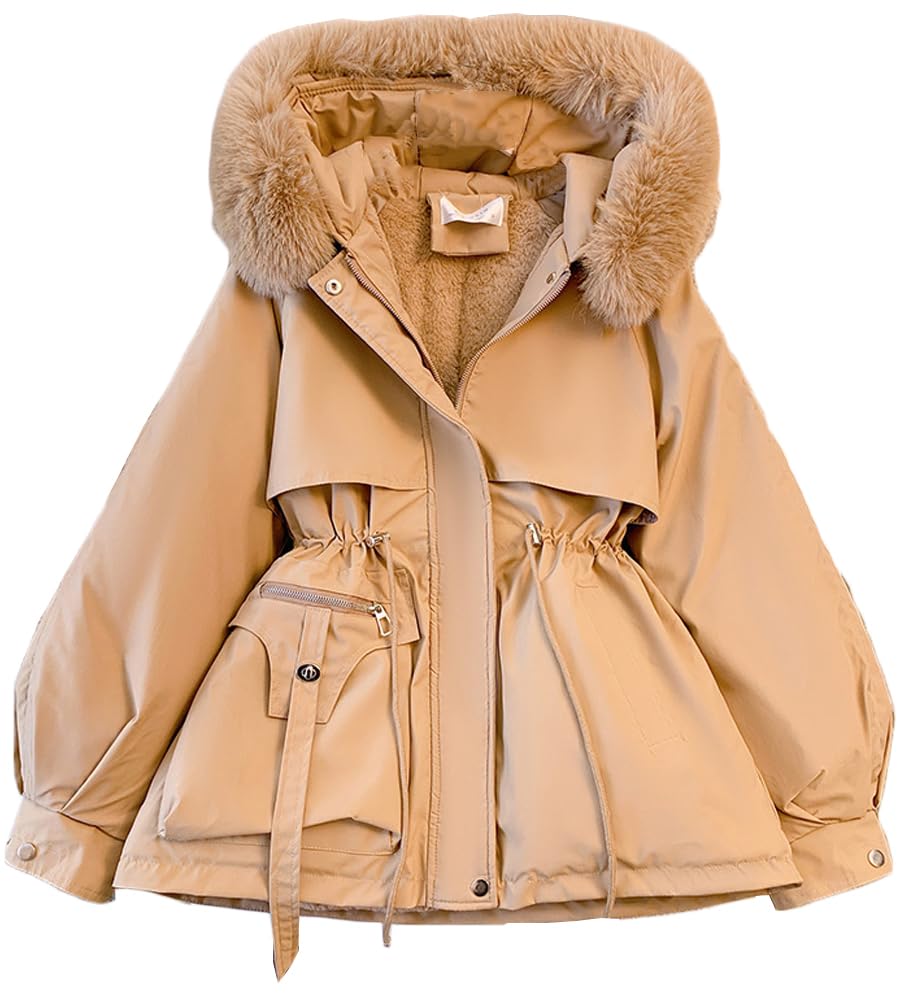 モッズコート 裏ボア 中綿 レディース コート アウター 冬 厚手 防寒 防風 あったか 大きいサイズ フード付き おしゃれ(4)