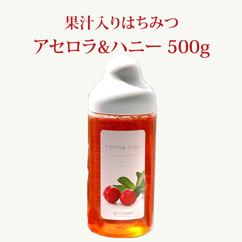  アセロラ & ハニー 500g | はちみつ 蜂蜜 ギフト ボトル プチギフト グルメ グルメギフト 取り寄せ 内祝い 熊本 お土産 熊本土産 お取り寄せグルメ ご当地グルメ お歳暮 敬老の日 プレゼント フルーツソース おじいちゃん 出産祝い 結婚祝い 出産内祝い