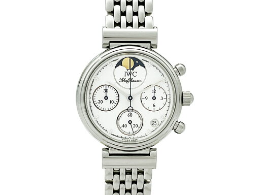 【中古】IWC リトル ダヴィンチ クロノグラフ IW373606 クォーツ SS レディース ホワイト文字盤 仕上げ・電池交換済 【中古】IWC リトル ダヴィンチ クロノグラフ IW373606 クォーツ SS レディース ホワイト文字盤 仕上げ・電池交換済