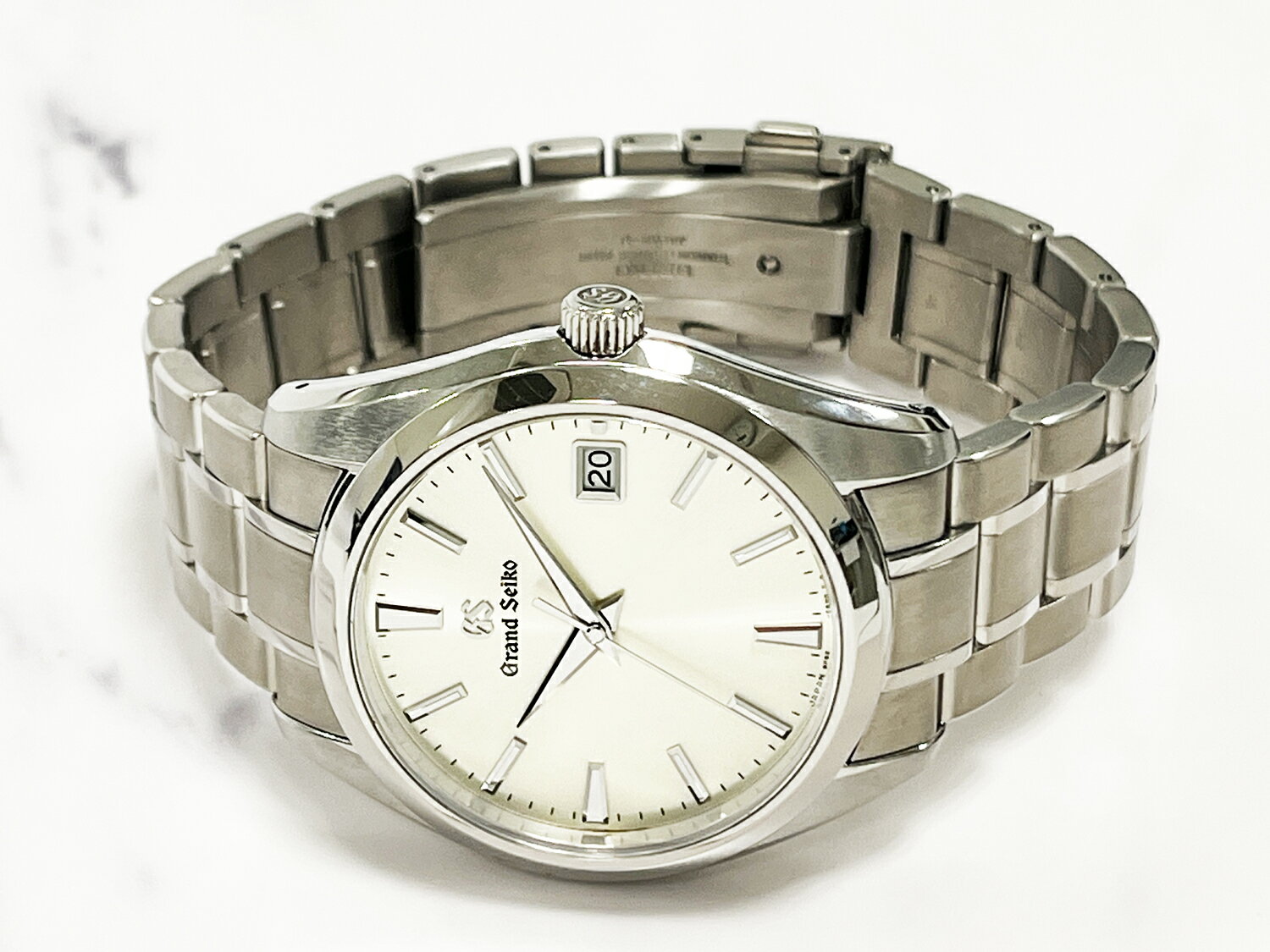 【中古】セイコー SEIKO グランドセイコー GS SBGV229 9F82-0AF0 TI（チタン） シルバー文字盤 クォーツ メンズ 腕時計　電池交換済