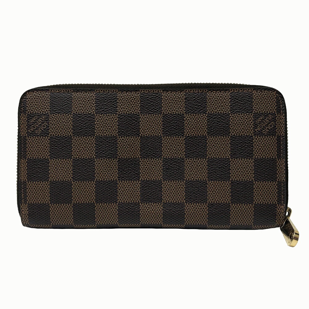 【中古】LOUIS VUITTON ルイヴィトン ダミエ ジッピーウォレット N60015 長財布