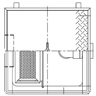 Rakuten - 【ホーコス】GFR-10EAUFRP製 厨房用バスケット桝側溝流入式/シンダー埋込型 /別枠式マンホール