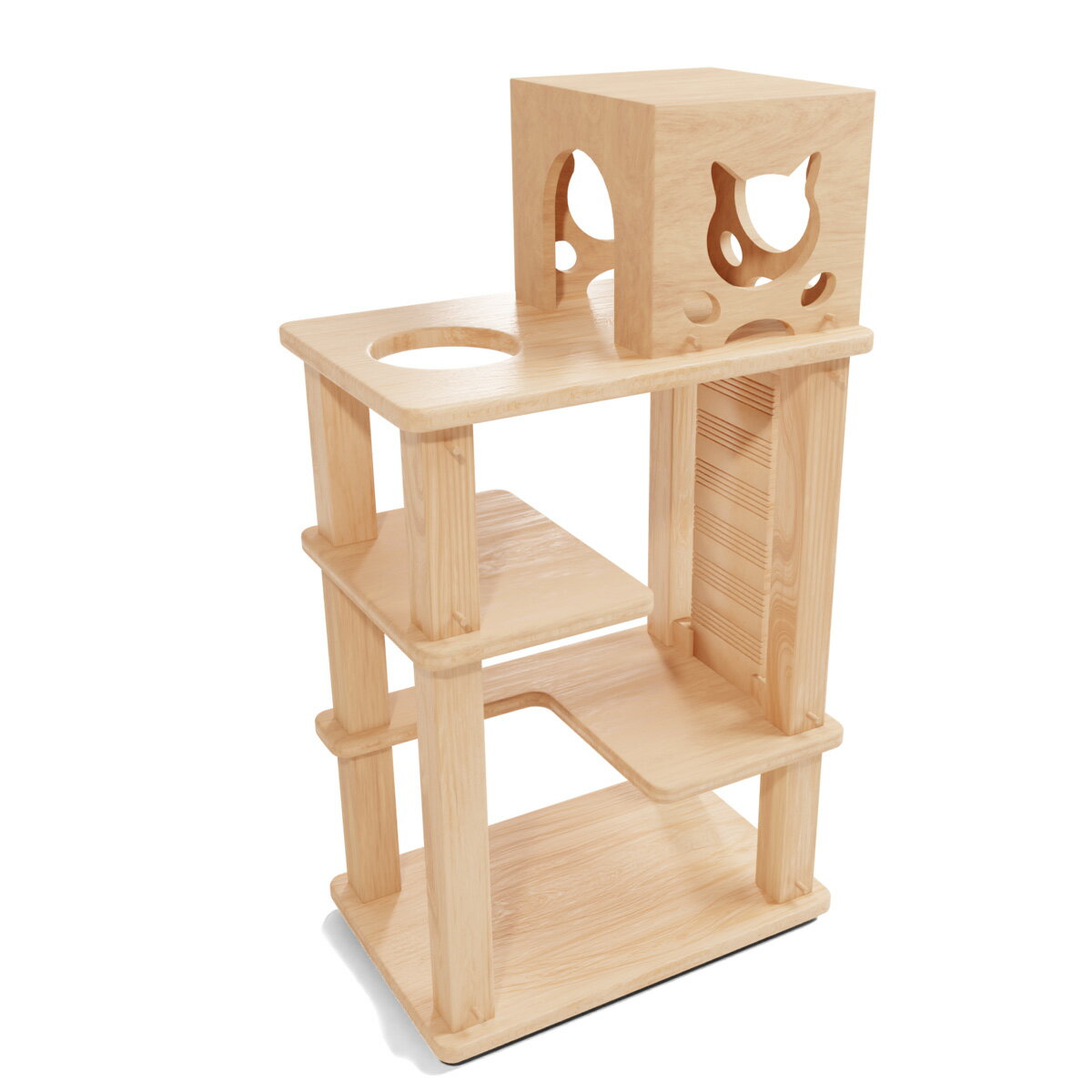 キャットタワー 木製 木 の 猫タワー ねこタ...の紹介画像3
