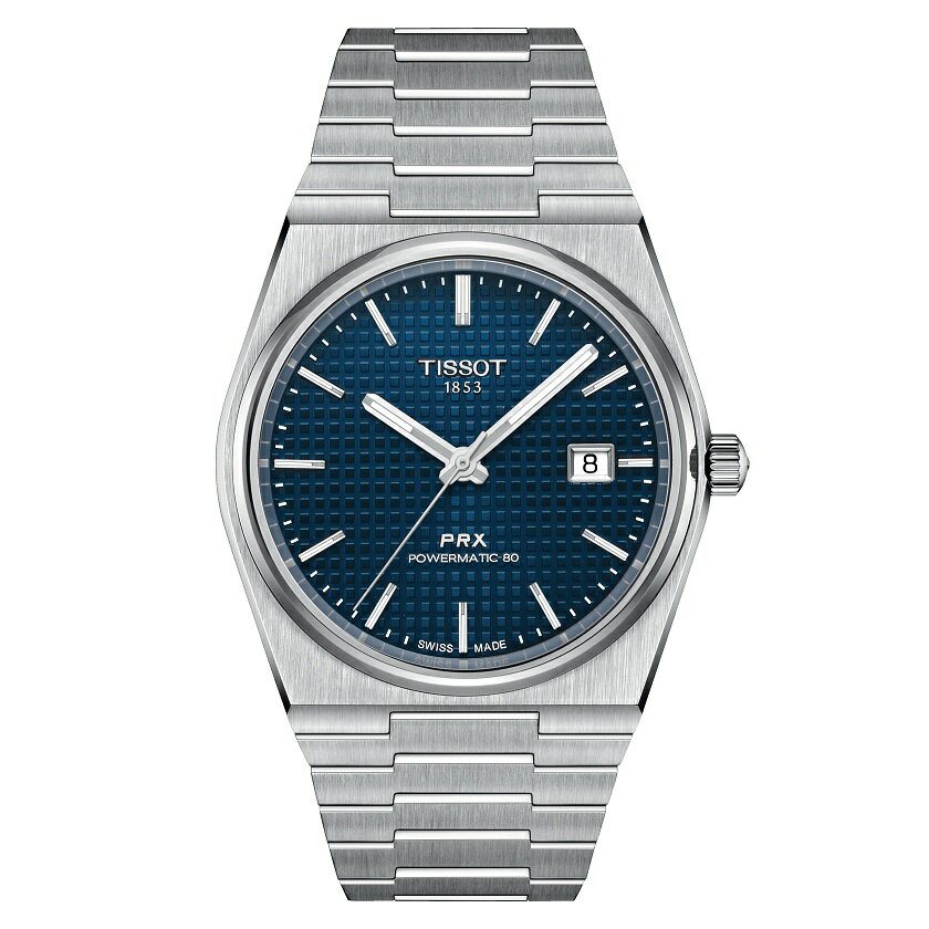 【正規品】 TISSOT PRX T137.407.11.041.00 automatic ティソ ピーアールエックス オートマチック ブルー文字盤 正規保証2年 腕時計スタンドプレゼント付