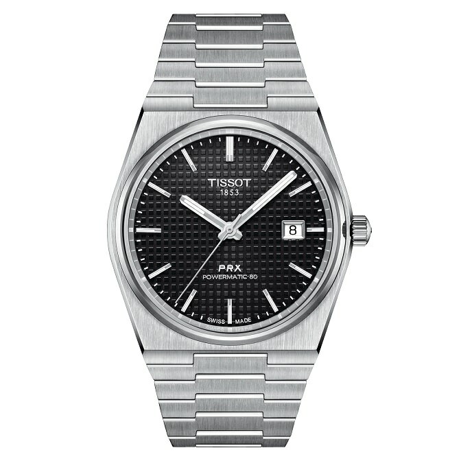 【正規品】 TISSOT PRX T137.407.11.051.00 automatic ティソ ピーアールエックス オートマチック ブラック文字盤 正規保証2年 腕時計スタンドプレゼント付