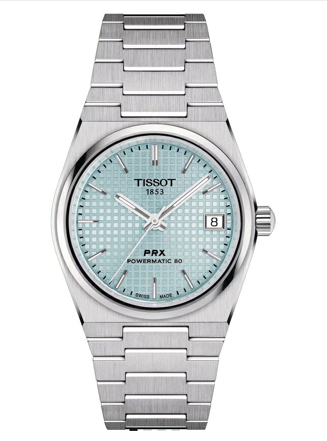 TISSOT PRX automatic ティソ ピーアールエックス オートマチック35mm T137.207.11.351.00 アイスブルー 正規保証2年 腕時計スタンドプレゼント付き