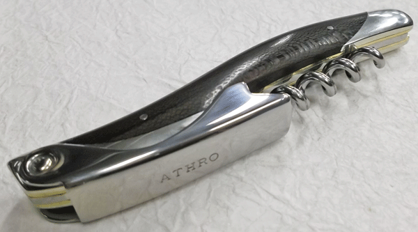 ウェイターナイフ ATHRO アスロ ソムリエナイフ 黒檀 グリップ エボニーウッド　【送料無料】 sugiyama-10001396 包丁とナイフ、はさみの杉山刃物店 サンプル画像3