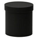 【茶筒・ソフトマットキャニスター缶/黒】【(φ82mm(蓋φ87)×高さ90mm)】【内容量120g】【印刷缶】