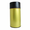 【茶筒 茶葉ストッカー保存缶】【ゴールド缶 500g(φ96×H205mm)】【内容量500g用 】【印刷缶】