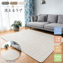 【sale〜12%off】【ペット&ファミリーに最適】洗える抗菌防滑ラグ カーペット 軽量 春 夏用 北欧 可愛い おしゃれ 防水 防ダニ 滑り止め付 ホット対...