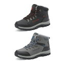 スノーブーツ メンズ トレッキングブーツ アウトドア ハイキングシューズ 登山靴 キャンプシューズ 防水 裏起毛 防寒ブーツ 幅広 滑らない 軽量 厚底 ハイカ...