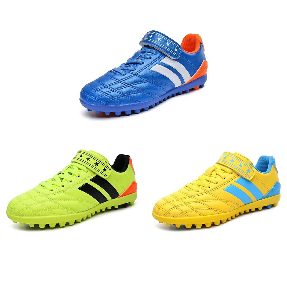 サッカーシューズ 試合/訓練用サッカーシューズ ジュニア 軽量 快適 ファション 通気 滑り止め素材 防..